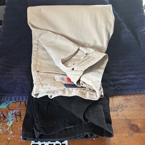 Old Navy Men's Cream and Black Chinos